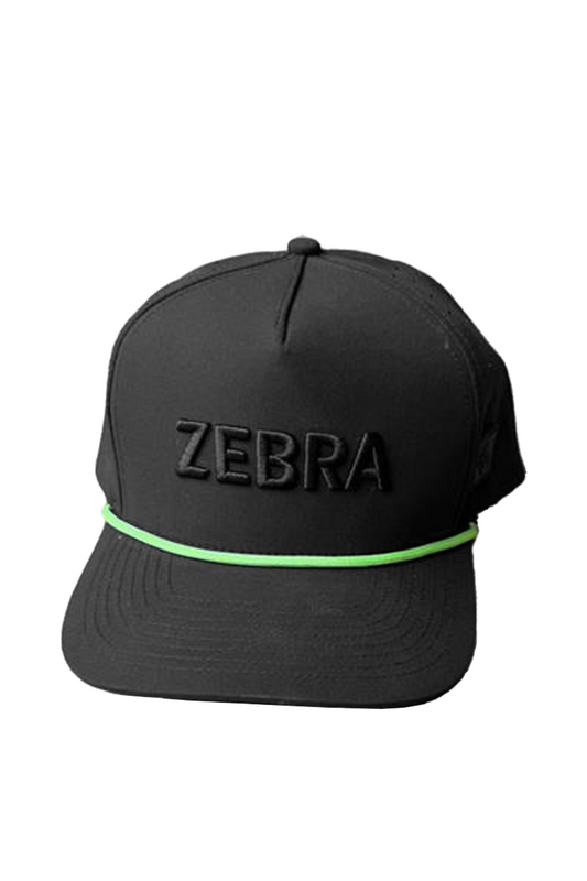 5 Panel Snap Back Rope Cap (Black)