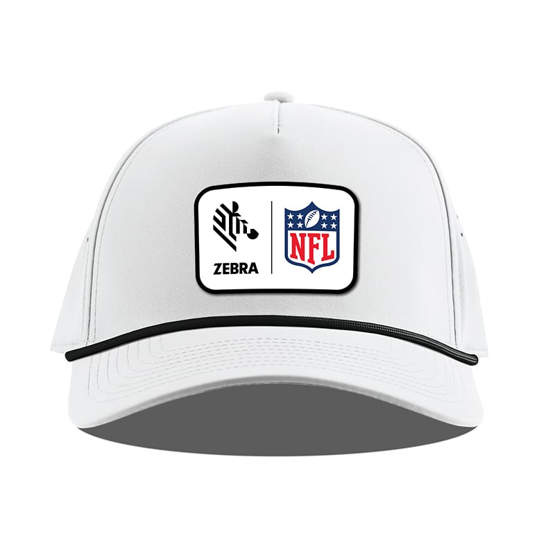 Curved 5 Panel Rope Cap With NFL Logo (White)