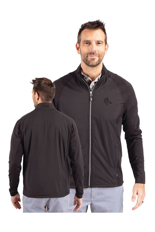 Adapt Eco Knit Hybrid Recycled Men's Full Zip Jacket (Black)