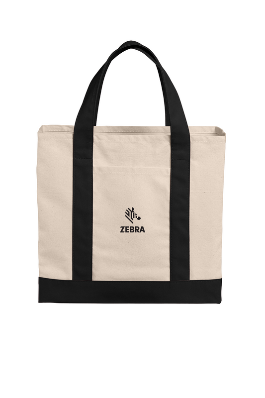Cotton Canvas Two-Tone Tote