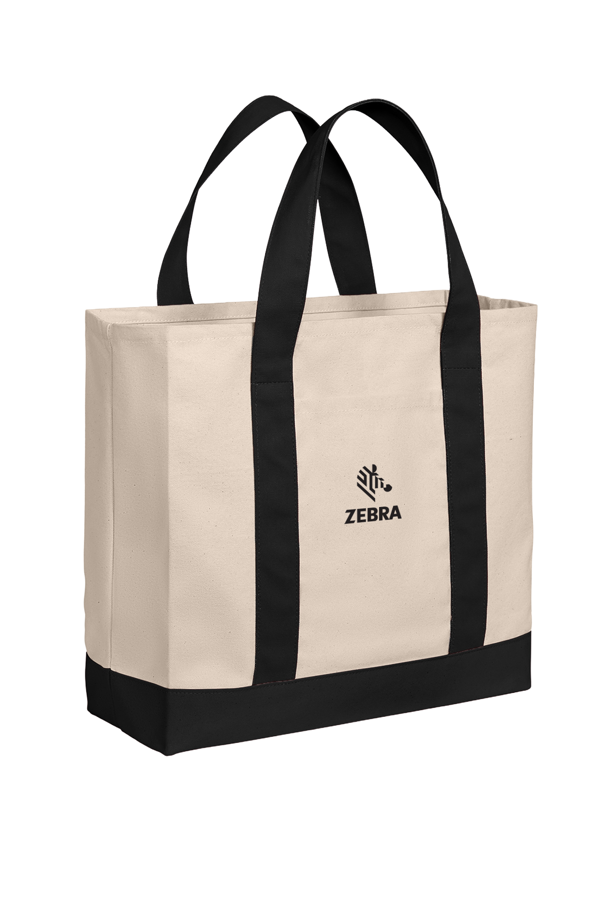 Cotton Canvas Two-Tone Tote