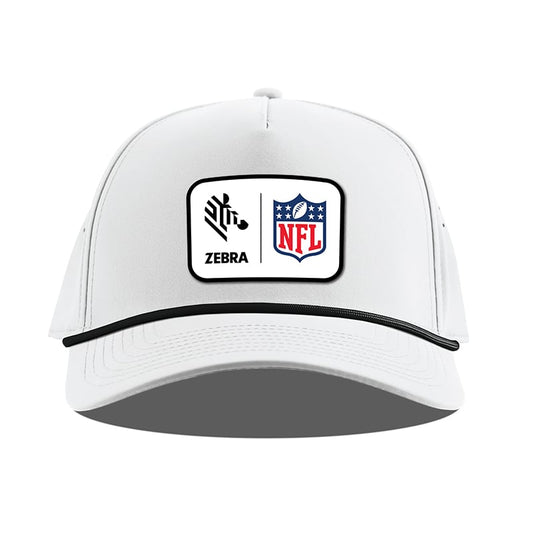 Curved 5 Panel Rope Cap With NFL Logo (White)